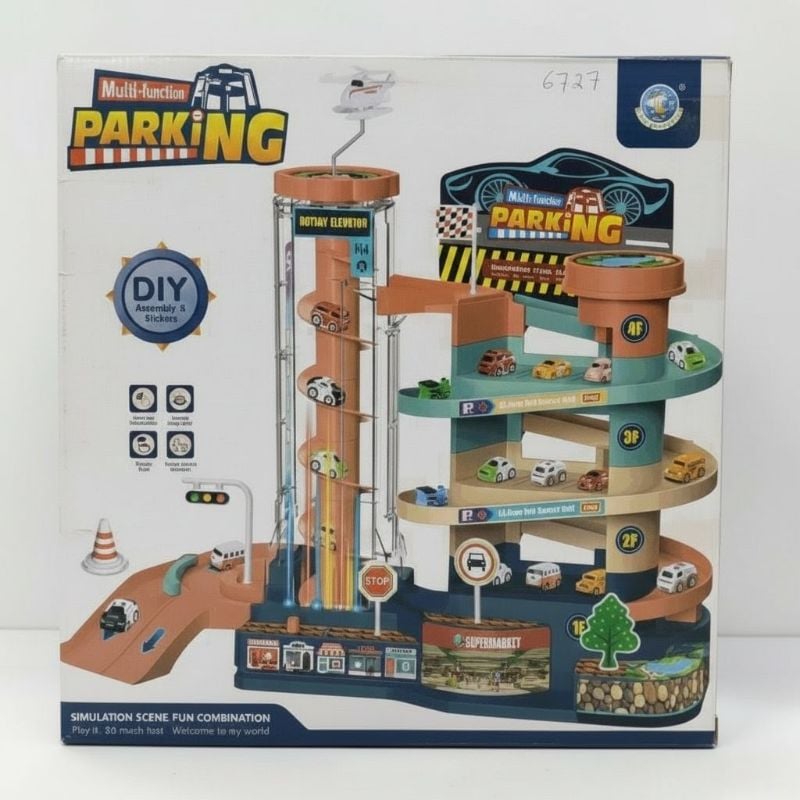 Parking Lot Assembly Play Elevator 3 Floor Car Park Kids Toy Premium quality (6727)