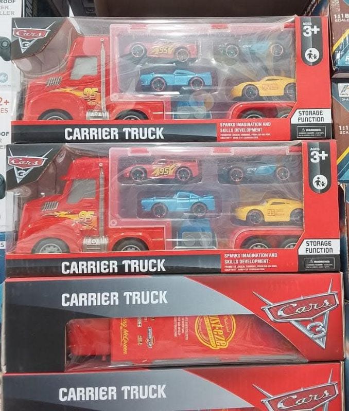 Car Carrier Truck Disney Pixar with metal cars toy set (767-31)