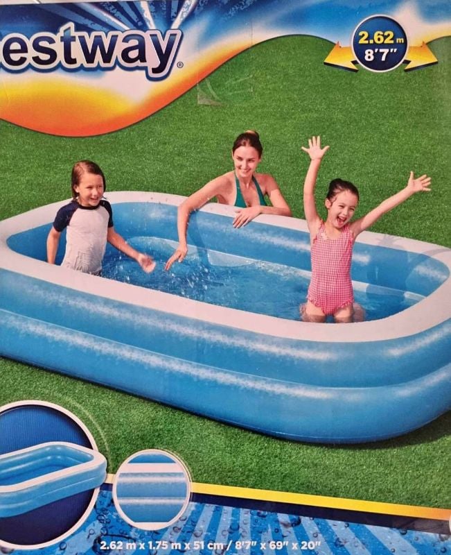 Family Big Pool Rectangular Bestway brand High quality Inflatable Pool TM(54006)