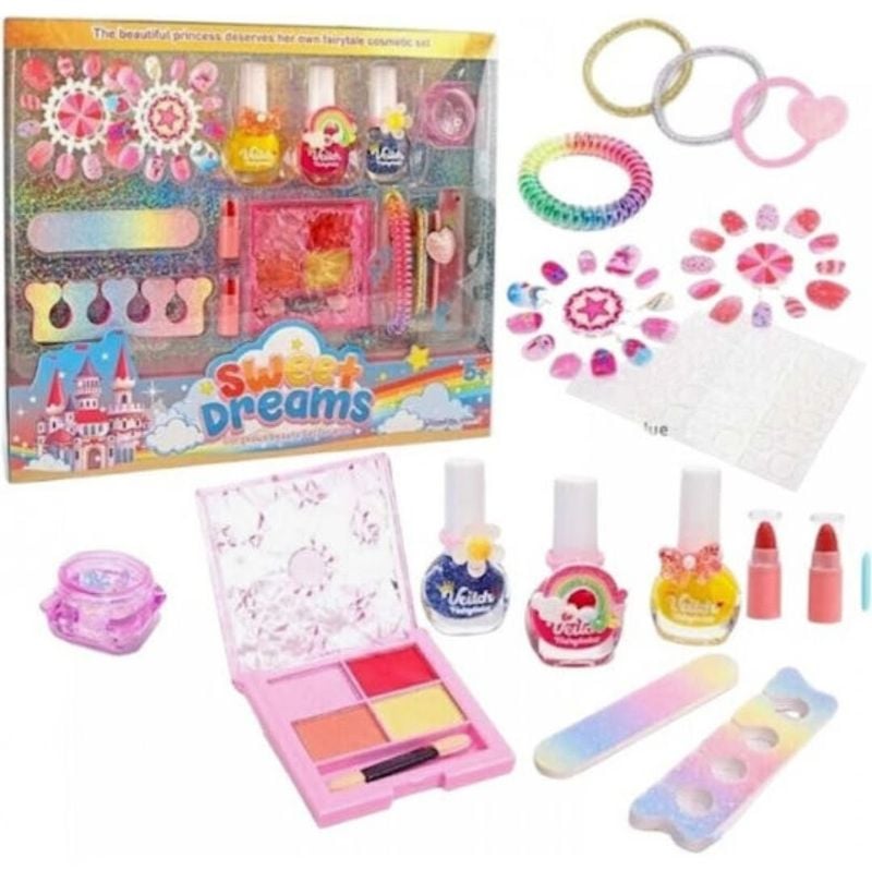 Big Set Sweet Dreams Gorgeous Beauty Set for Girls Complete Cosmetic set with accessories KT (SR24018-3)
