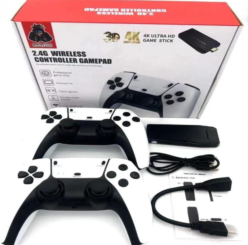 4K Ultra HD Game Stick with a 2.4G wireless controller gamepad enjoy taken and thousands of games TM (M8S)