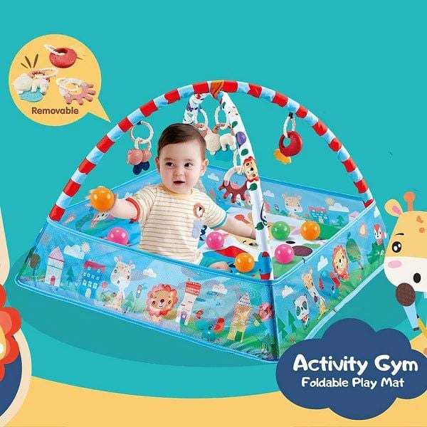 Multi-Function Baby Activity Gym Happy Ball Pit With Music KT (918-086)