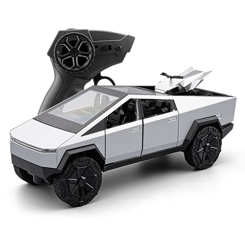Tesla RC Off Road 2.4G Remote Control Diecast Tesla Model Open Doors With Quad Bike Fast Speed 6WD KT(CZ146E)