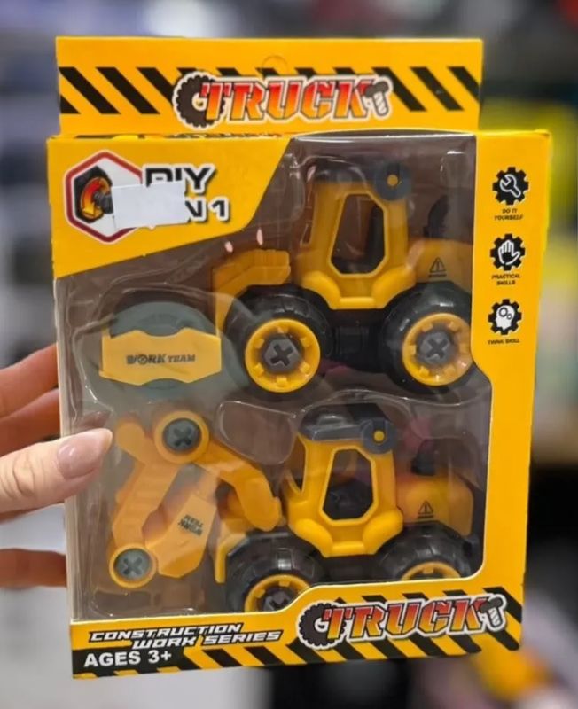 2-in-1 DIY construction vehicle truck set assemble and disassemble(SG2308AB)