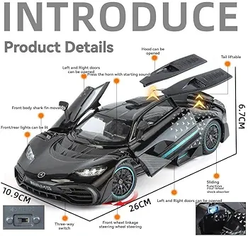 1:24 Mercedes-AMG ONE Diecast Model Car Toy (CZ182A)