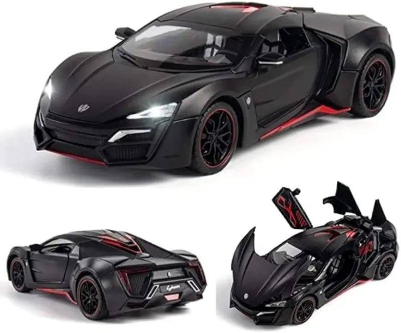 1:24 Lykan Hypersport diecast  spraying car (CZ32AD)