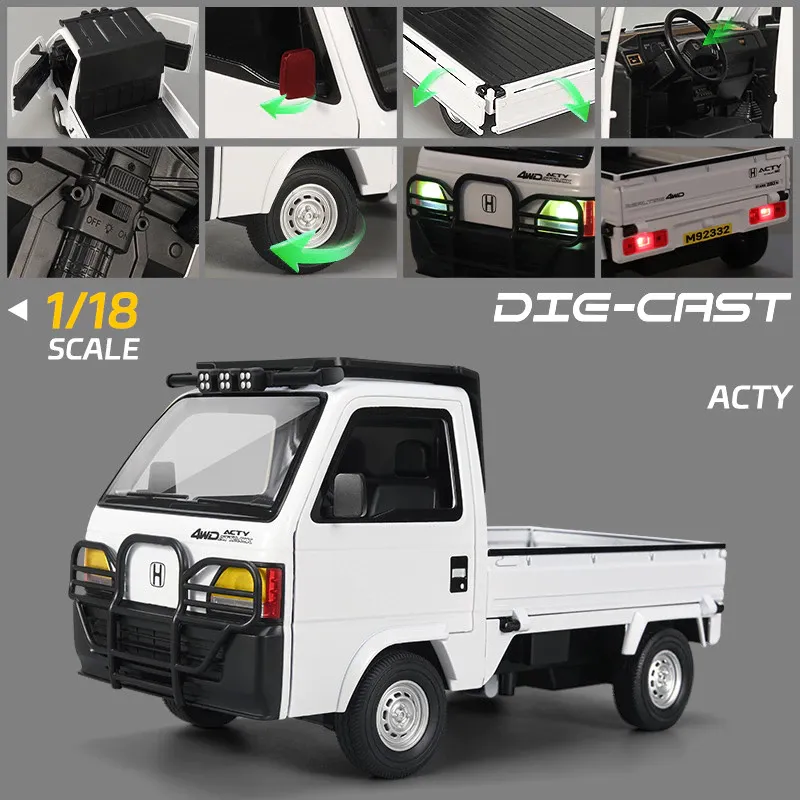 🚚 Big 1:18 Honda ACTY 4WD Truck Diecast Model | Full Metal Collector Edition KT (M92332-6)