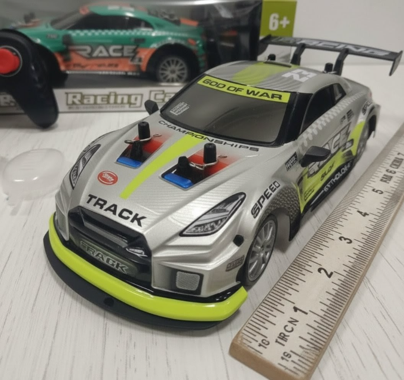 RC 1:16 Speed Racing Rally car champion Nissan with spraying features lights sound (KQX165-R2)