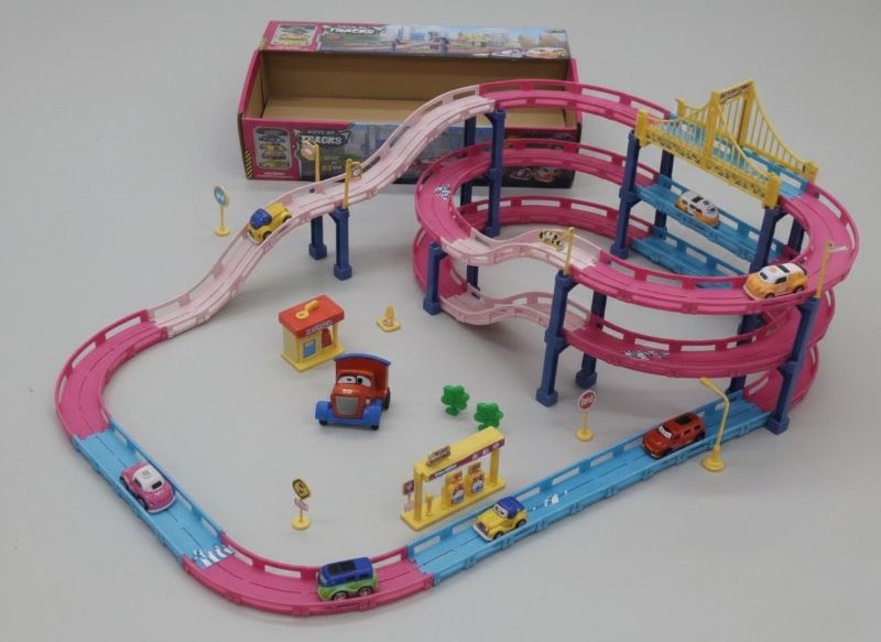 DIY electric car track vehicle toy set (757-62)