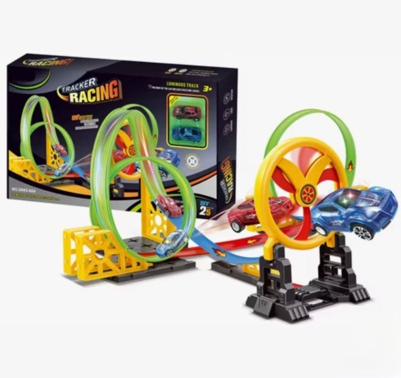 Tracker Racing set with 360° rotation loops (D663-604)