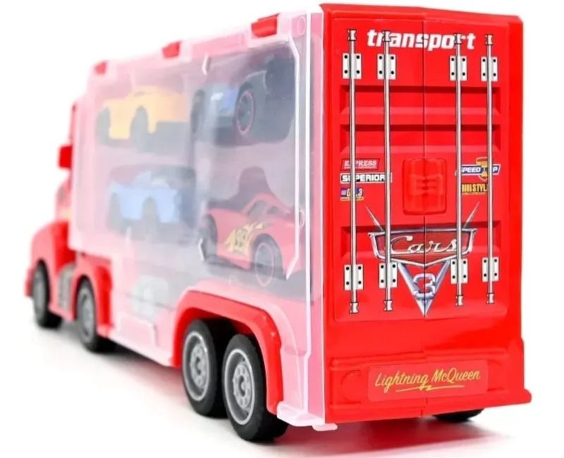 Car Carrier Truck Disney Pixar with metal cars toy set (767-31)
