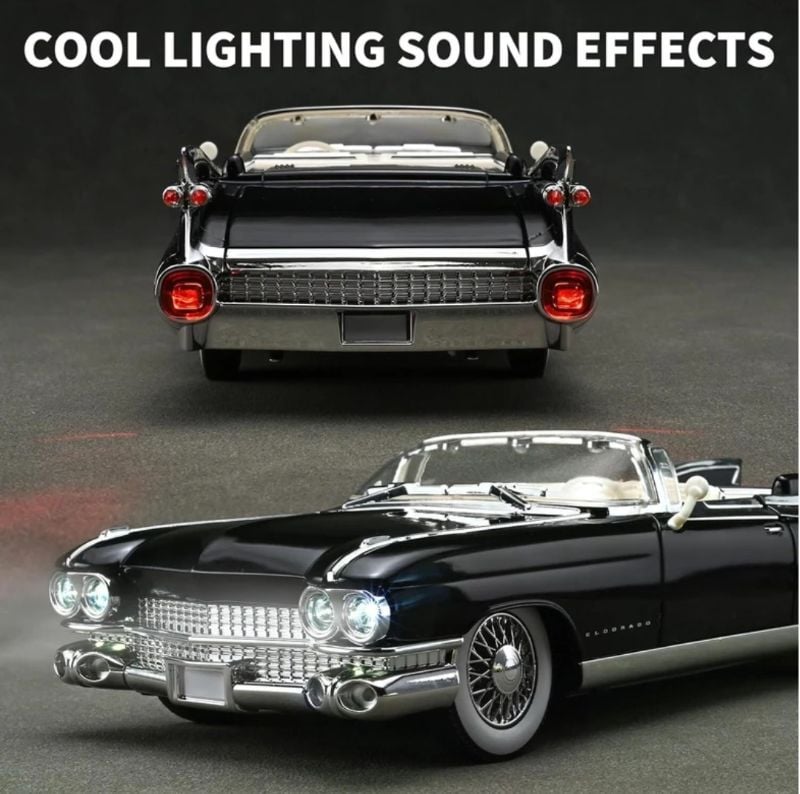 Vintage American 1959 Cadillac Eldorado Biarritz openable all sides Shock Working Steering Best Collector Car TM