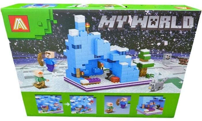 Minecraft My World Winter Building Block Lego Compatible 724+ pieces and Minecraft Figures KT (44115)