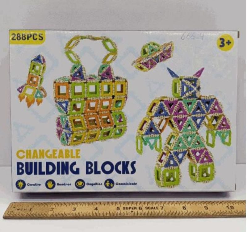 Changeable Building Blocks Best Learning Different Shapes 288pcs (666-4 BLOCKS )