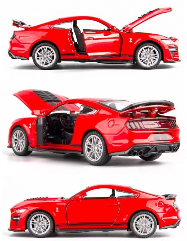 1:32 Ford Mustang Shelby GT500 Sports Car Official licence car openable all sides sound light TM