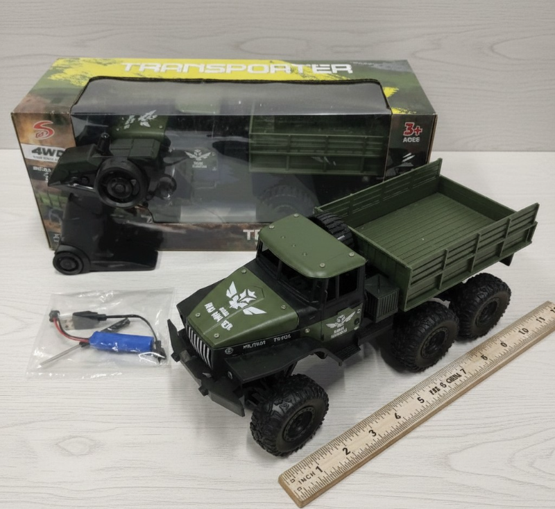 RC Truck 4WD 6 wheeler Transport Military Truck (553-07)