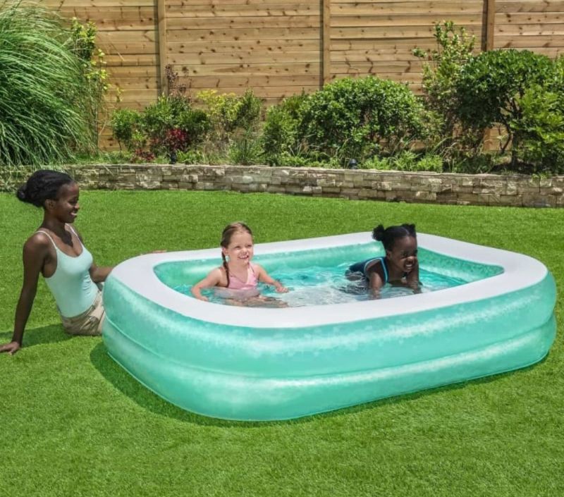 Family Swimming Pool Glitter Colour Big Size Bestway Rectangular 4 Kids Space With Repair Patch High quality TM(54005)