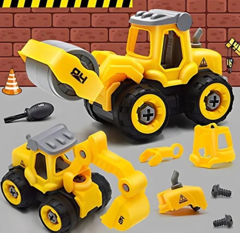 2-in-1 DIY construction vehicle truck set assemble and disassemble(SG2308AB)