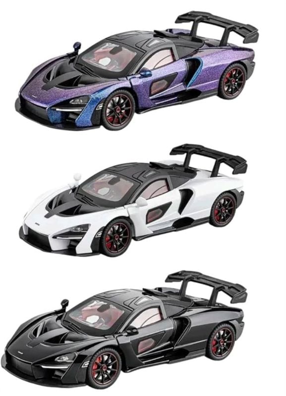1:24 McLaren Senna car diecast open doors toy car (CZ181A)