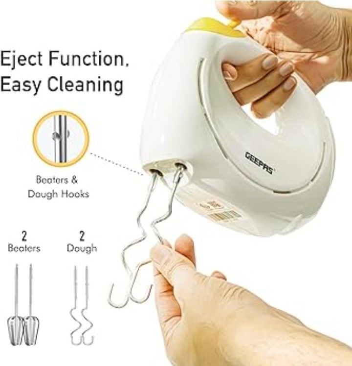 Imported Electric Hand mixer 150W 7speed 2xBeater 2x dough