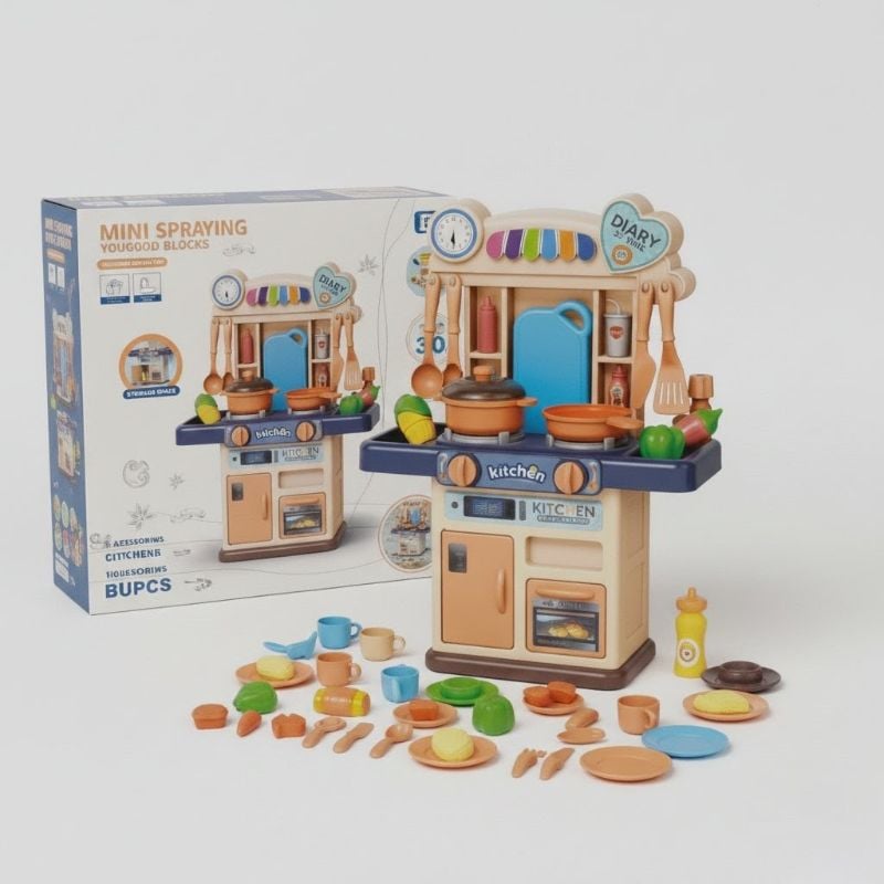 Big Spraying Kitchen toy set (353-17D)