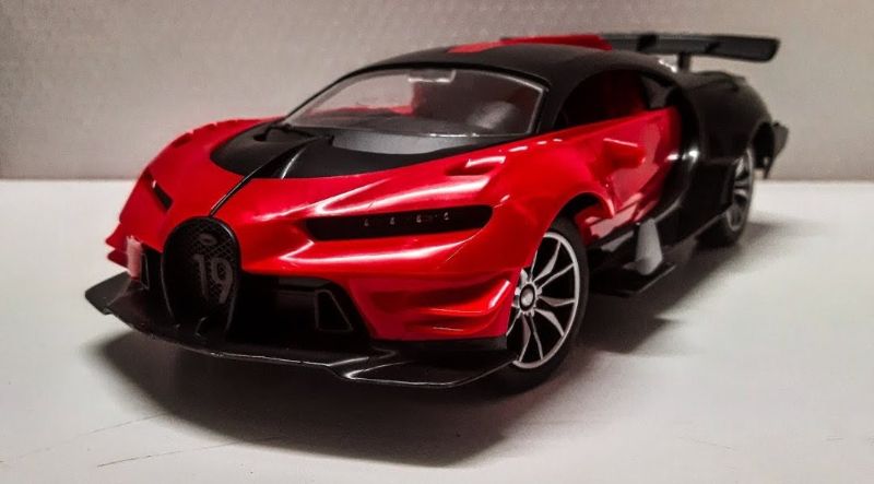 1:16 RC Bugatti High simulation Racing model car with steering signal and foot pedal (168-22BA)