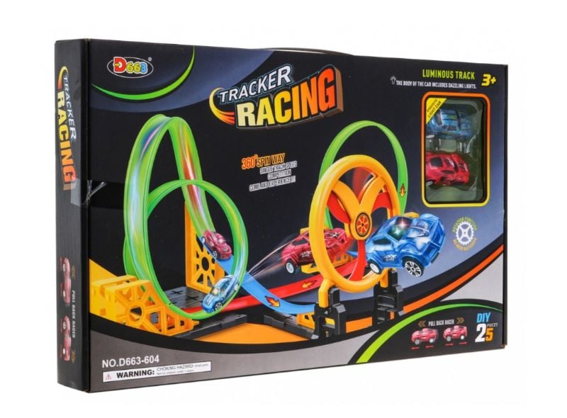 Tracker Racing set with 360° rotation loops (D663-604)