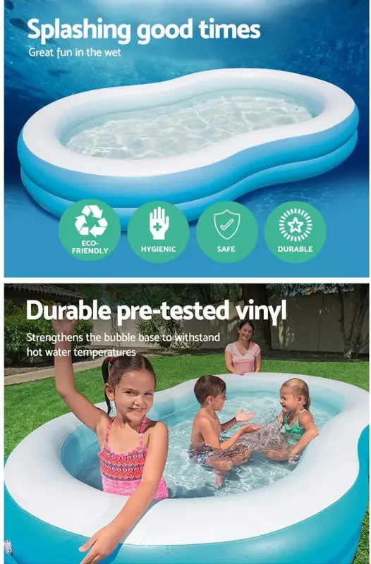 Family Big Pool Fish Shape Lagoon Bestway High quality Inflatable Pool Summer Water Party Gift TM(54117)