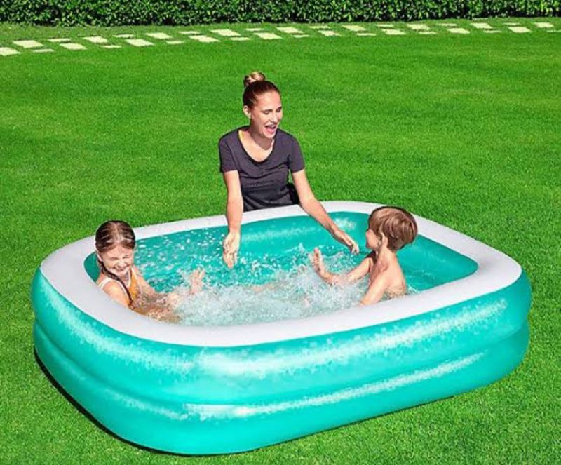 Family Swimming Pool Glitter Colour Big Size Bestway Rectangular 4 Kids Space With Repair Patch High quality TM(54005)