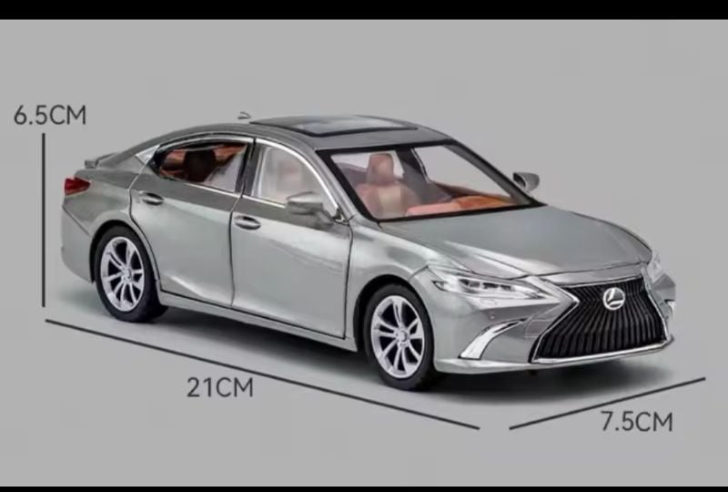 1:24 LEXUS ES300 Alloy Car Model Diecast & Toy Vehicles Metal Car Model Simulation Sound and Light Collection Toy Gift Box pack TM (1901-14)
