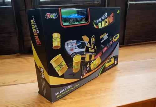 Track Racing Set With 360° Loops  High-Speed (D663-T001)