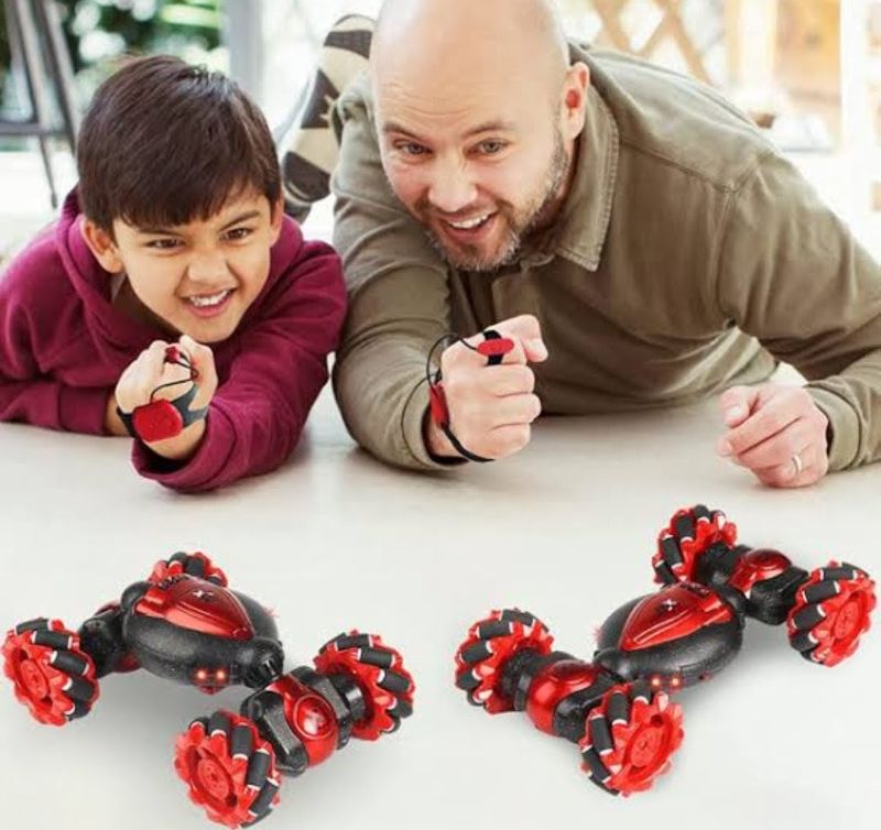 RC Gesture Sensing Stunt Car Toys 2.4ghz 4WD Double Flip (CX86 SINGLE REM)