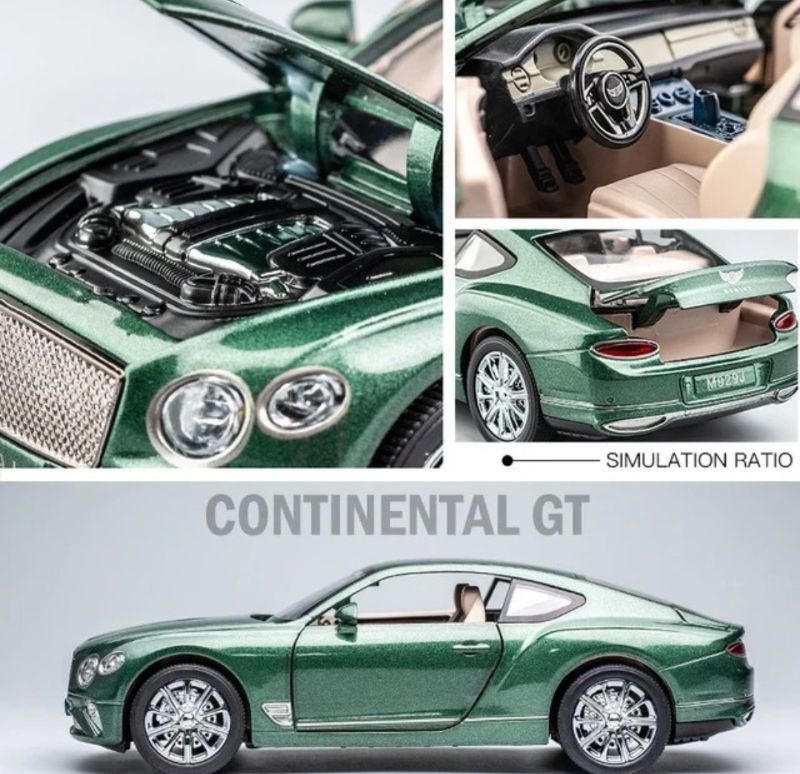 1:24 Bentley Continental GT Smoke Diecast Model Car (CZ140AD)