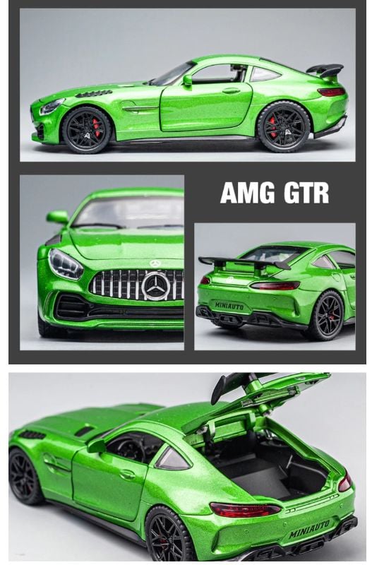 Diecast car 1:32 Mercedes-Benz AMG GTR Toy Car Sounds Light open all doors TM (DC32432)