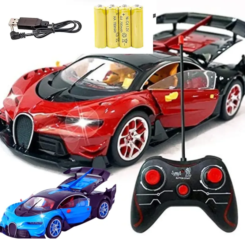 High speed 1:14 scale Bugatti Remote Control car open all sides powerful battery (565-K31)