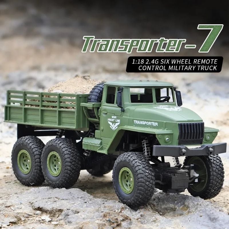 RC Truck 4WD 6 wheeler Transport Military Truck (553-07)