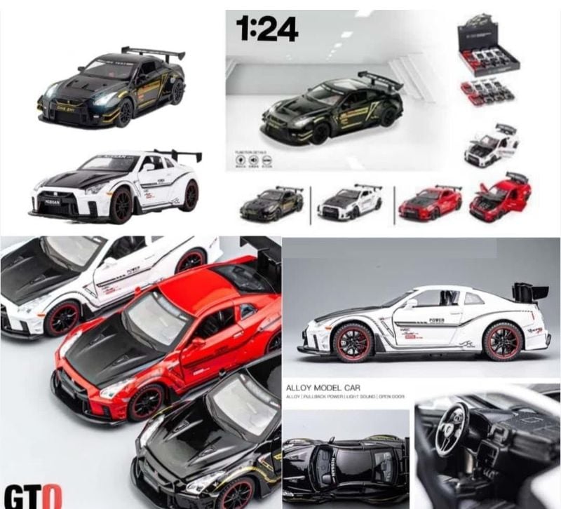 1:24 Nissan GT-R R35 Diecast Model Car toy car open doors (CZ128ADT)