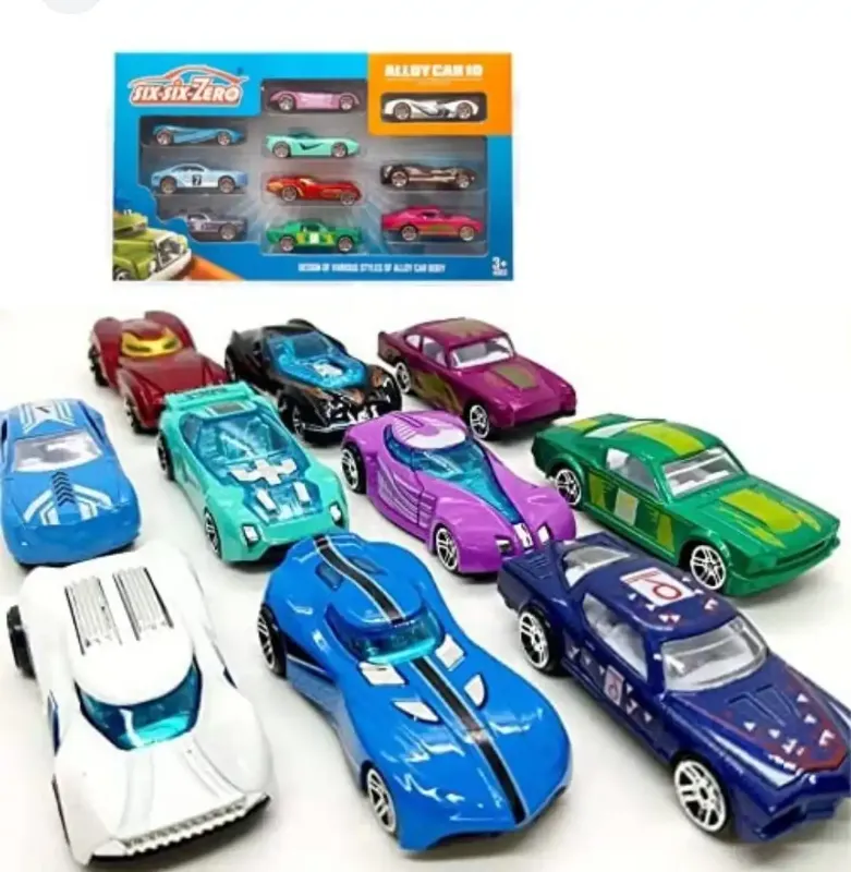 Six-Six-Zero Alloy Car 10-piece set of die-cast toy cars
