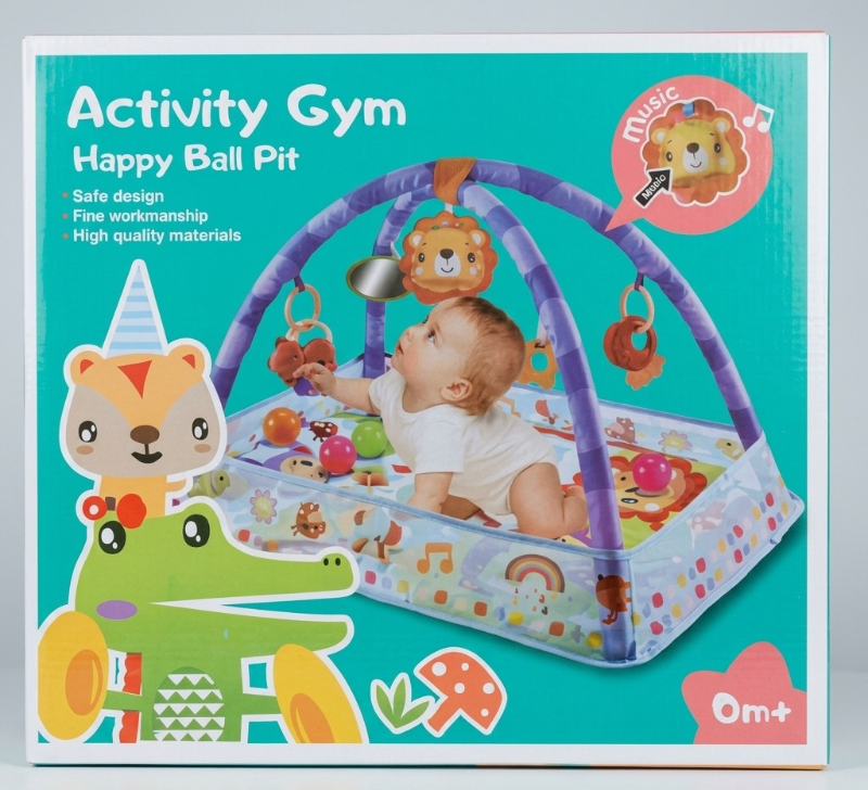 Multi-Function Baby Activity Gym Happy Ball Pit With Music KT (918-086)