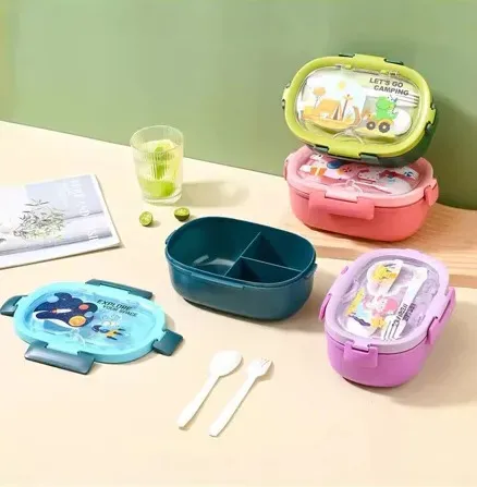 2in1 Lunch box 1200ml and Water Bottle 500ml high quality (9052-1LB)