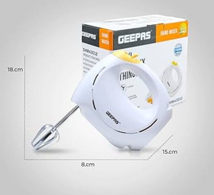 Imported Electric Hand mixer 150W 7speed 2xBeater 2x dough
