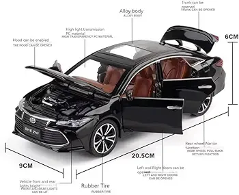 Diecast Toyota Avalon 1:24 alloy model car (CZ131A)