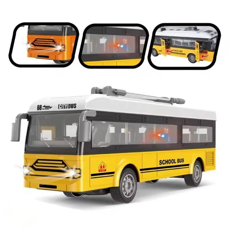 Professional R/C Model Truck School Bus toy Rechargeable (QH204-7/9D)