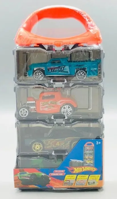 Hot wheels 4 car pack storage case hanging up