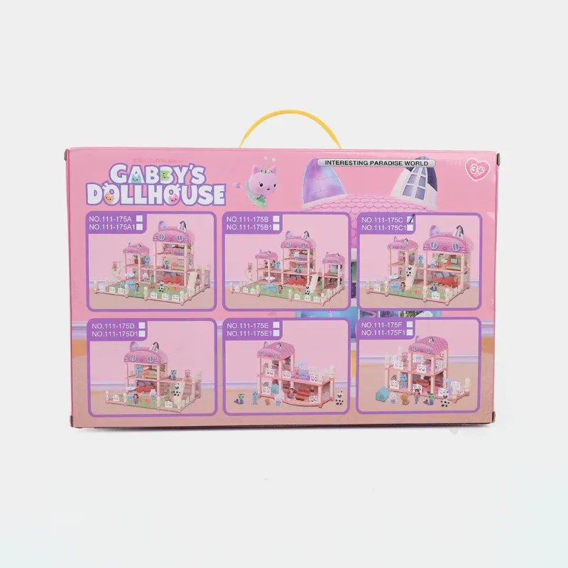 Gabby's Dollhouse Perfect Dollhouse Playset with Character Figures, Cat-Themed Rooms & Accessories TM(111-176A )