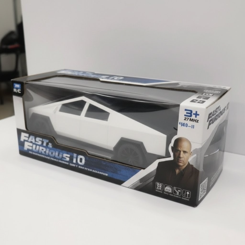 RC Big Tesla Cybertruck Fast & Furious 10 rechargeable sound light (444-11)