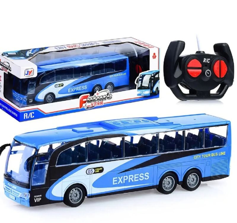 Big Express Coach Bus Remote Control RC High Speed Rechargeable Sound light 15 inches long KT (345-254)