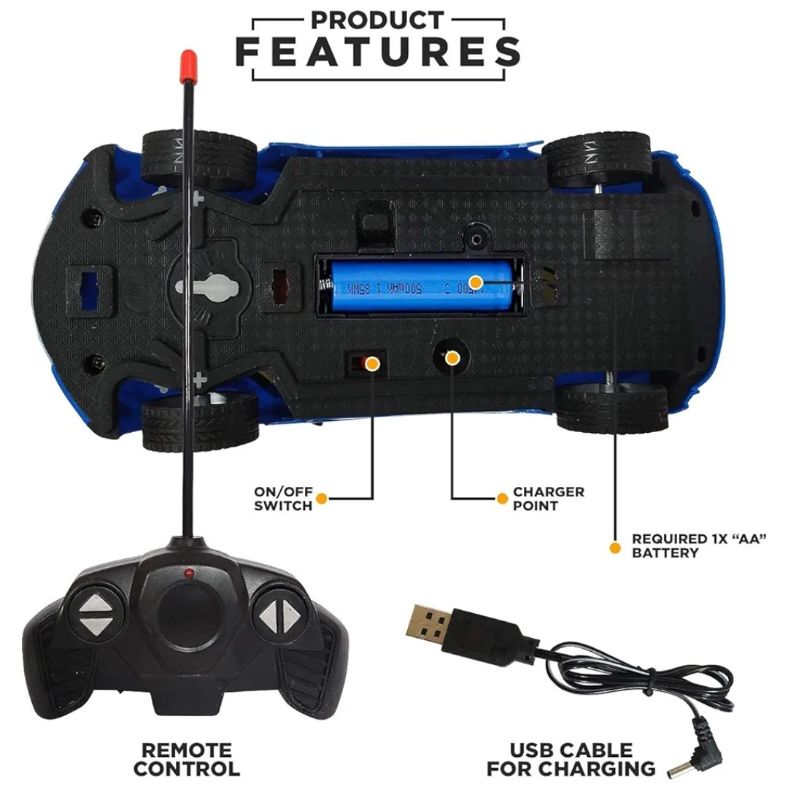 Rc 3D light remote control car faste speed rechargeable (6328S-CH)