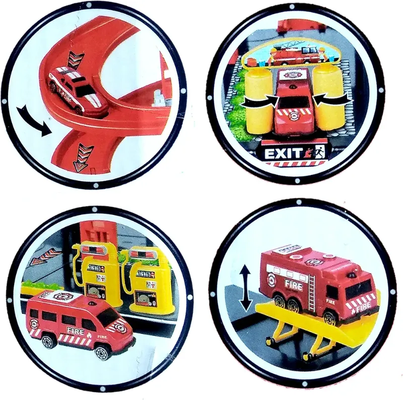 Toyshine Brigade Fire Parking Garage/Station playset (P1204A-3)