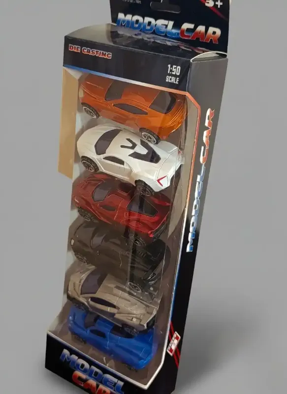 6 model car diecast set